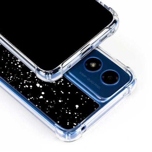 Black Speckle Moto G 5G (2024) Clear Case